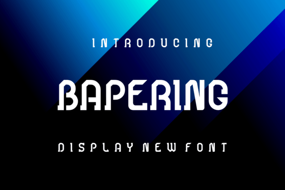 Bapering: The Unique Display Font for Handmade Brands