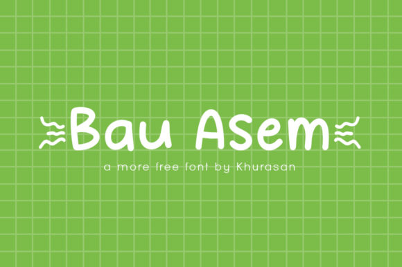 Bau Asem: A Modern Display Font for Small Business Branding