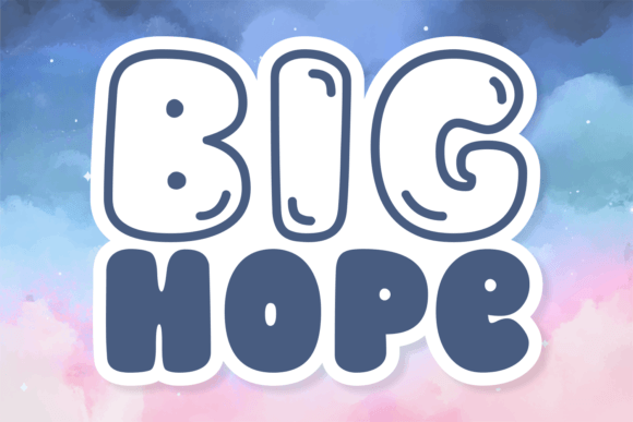 Big Hope: The Chunky Display Font for Bold Brands