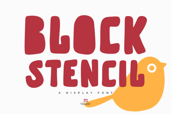 Block Stencil: A Playful Display Font for Editorial Design