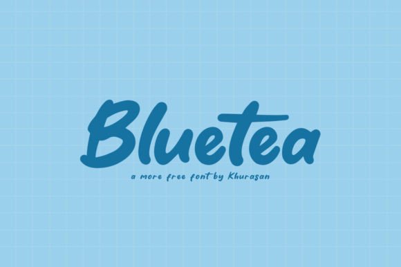 Bluetea: A Modern Display Font for Editorial Design