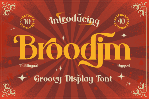 Broodim: A Stylish Display Font for Modern Branding