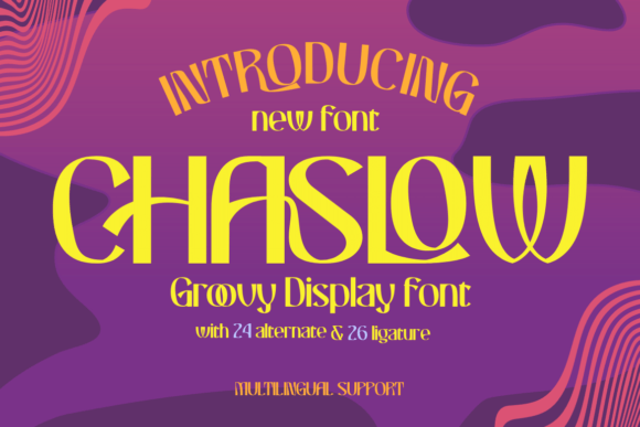 Chaslow: The Bold Display Font for Memorable Brands