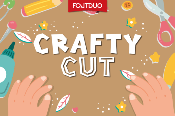 Crafty Cut: A Friendly Display Font for Creative Layouts