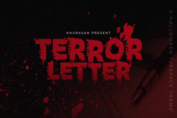 Creating Spooky Products with Terror Letter Display Font