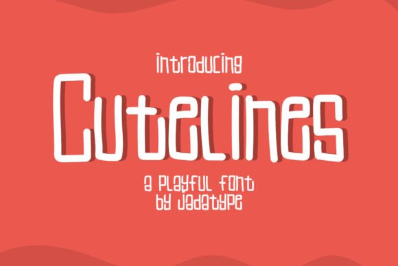 Cutelines: A Monoline Display Font for Modern Editorial Design