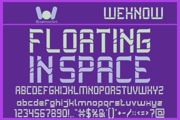 Floating on Space: A Modern Display Font for Editorial Design