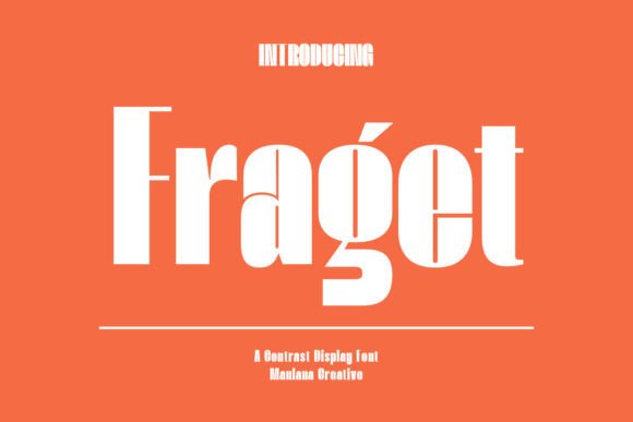 Fraget: The Modern Display Font for Handmade Brands