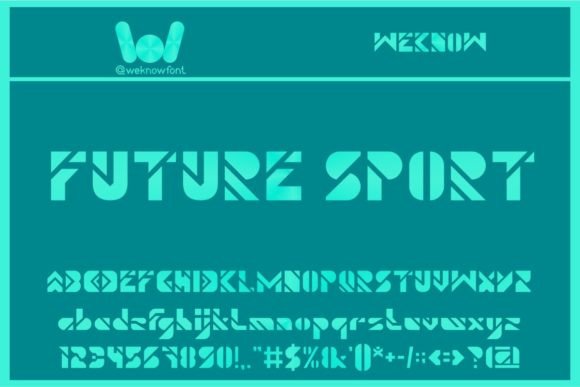 Future Sport: A Techno Display Font for Modern Makers