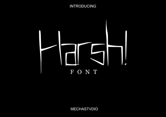 Harsh: The Modern Display Font for Bold Branding