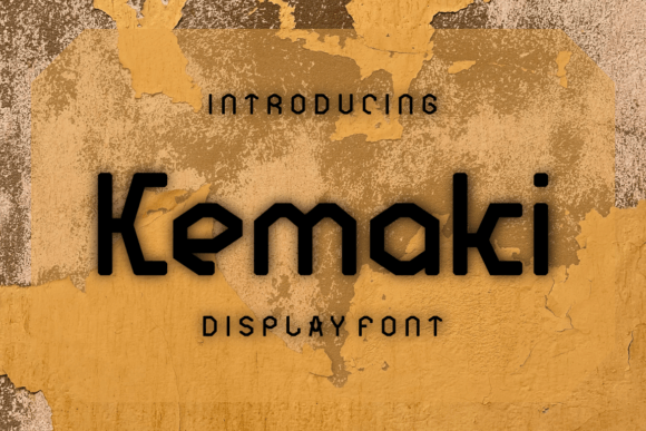 Kemaki: A Fun Display Font for Modern Editorial Design