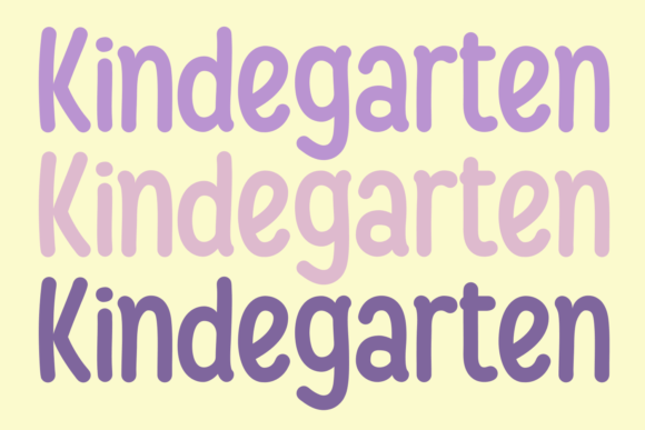 Kindegarten: The Playful Display Font for Small Business Branding