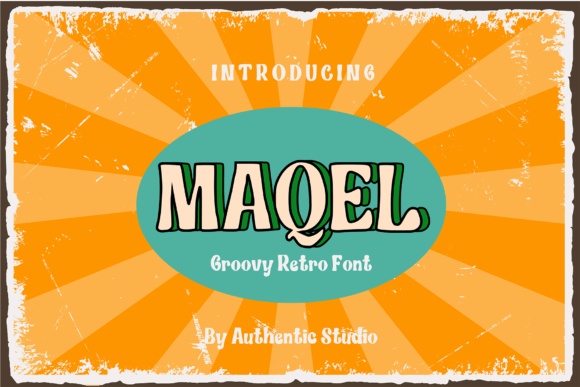 Maqel: A Retro Groovy Display Font for Bold Branding