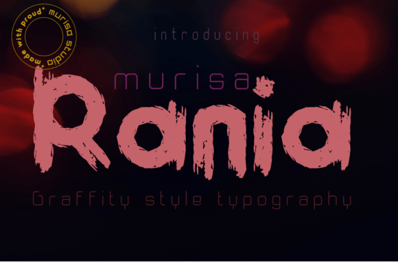 Murisa Rania: The Dry Brush Display Font for Bold Campaigns