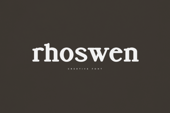 Rhoswen: An Elegant Display Font for Editorial Design