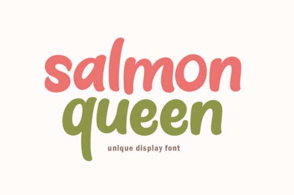 Salmon Queen: A Cheerful Display Font for Web Headers