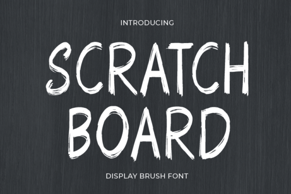 Scratch Board: The Display Font for Polished Branding