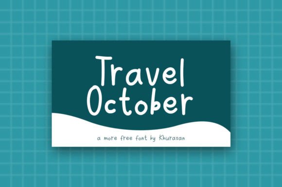 Travel October: A Modern Display Font for Web Headers